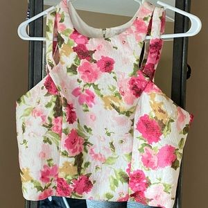 Floral crop top